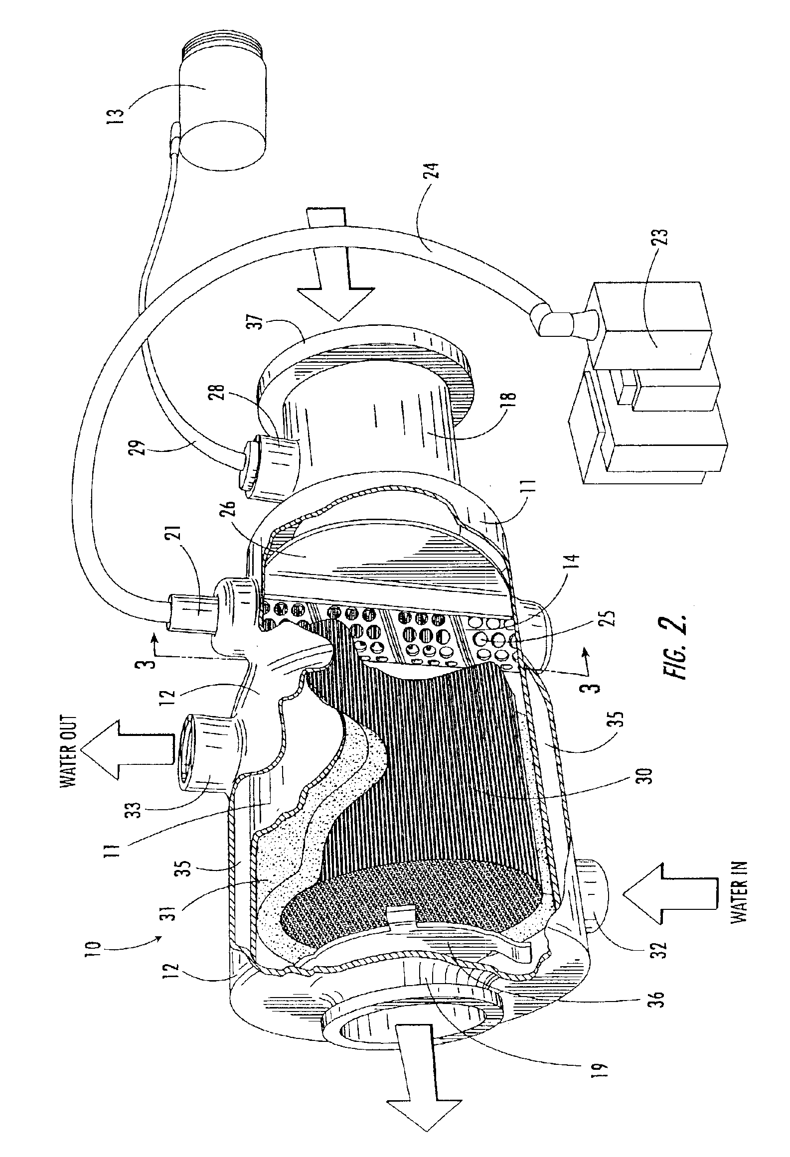 Emission control apparatus for marine generator engine