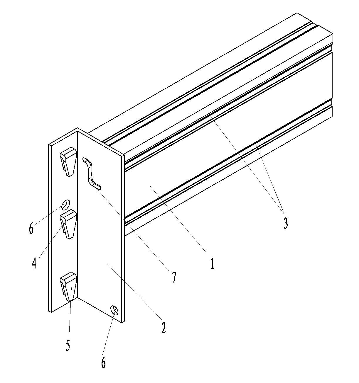 Thickened hanging piece for crossbeam