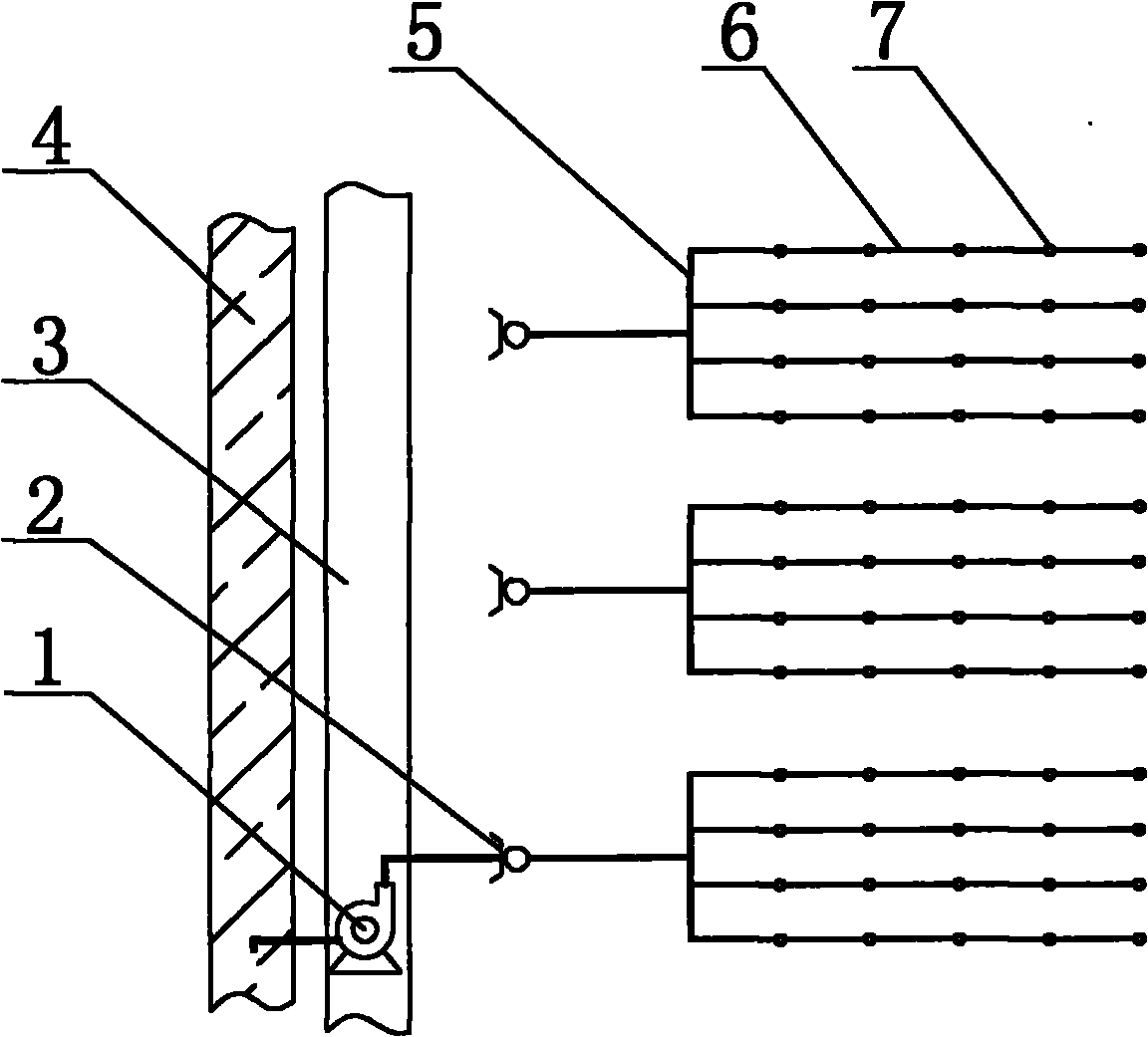 Method for lowering spraying drip irrigation engineering cost