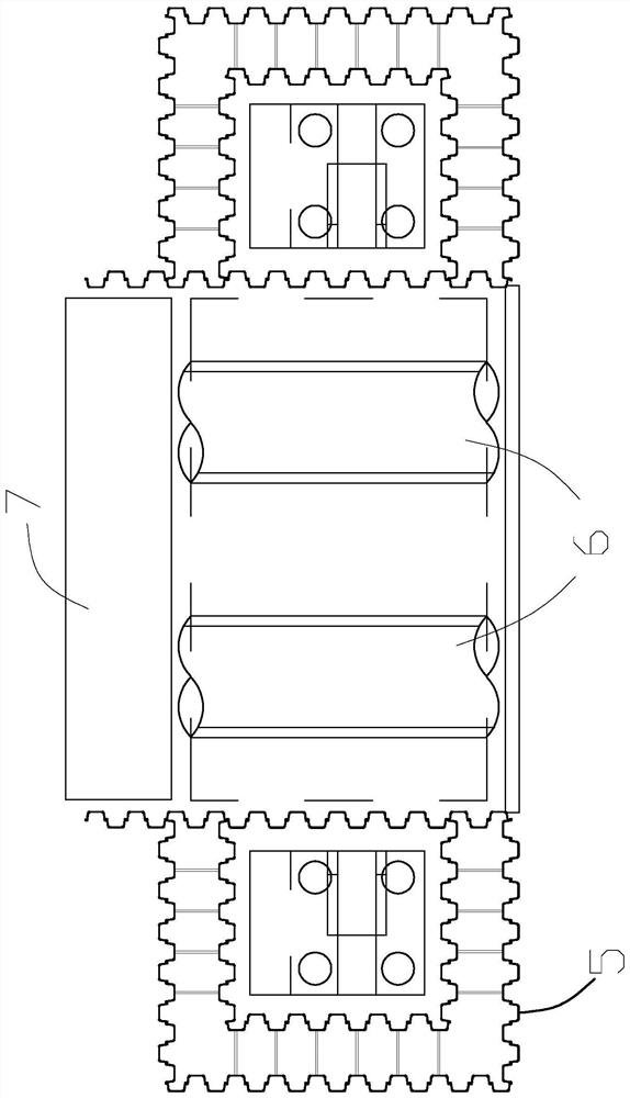 Arched abutment structure and construction method thereof