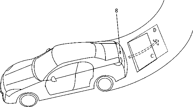 Back-up image system with camera adjustable in angle