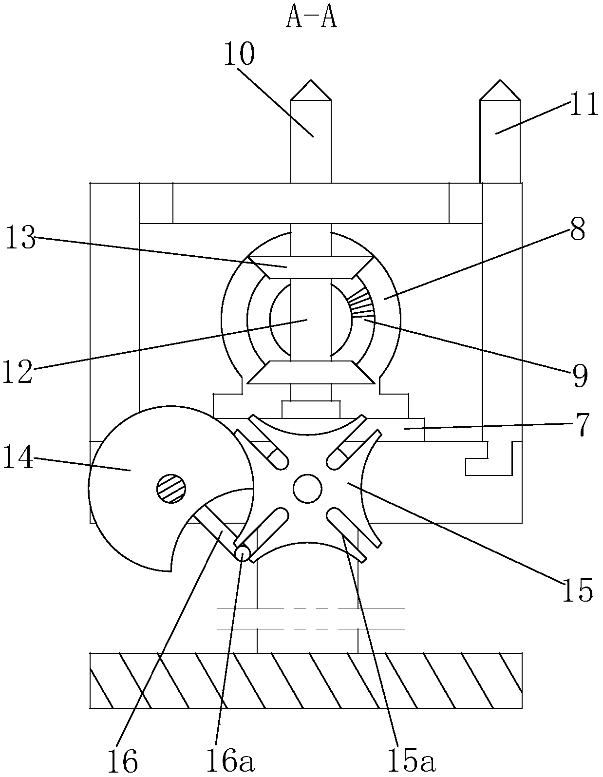 Large-scale pipe inner wall automatic pigment spraying device