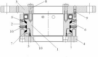 Bearing assembly applied to cantilever tower crane