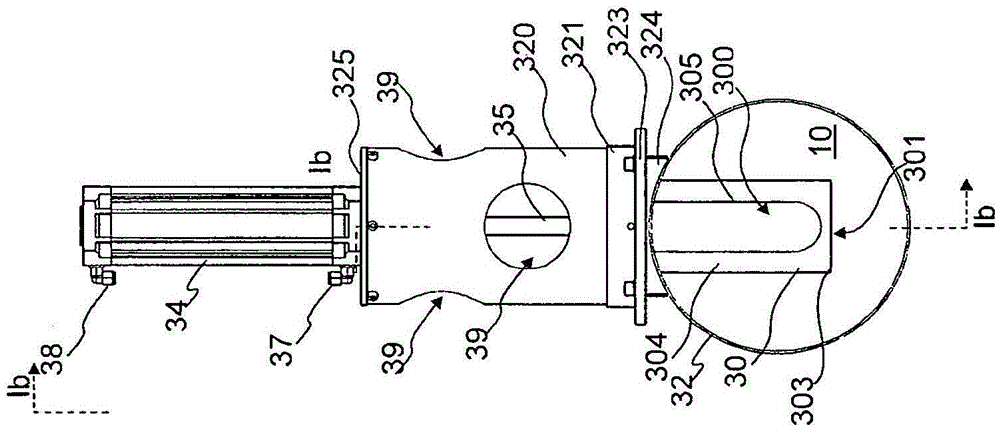 Apparatus for acting on material to be conveyed in a material conveying system