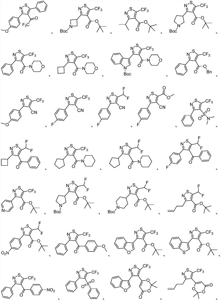 Polysubstituted isothiazole derivative and preparation method thereof