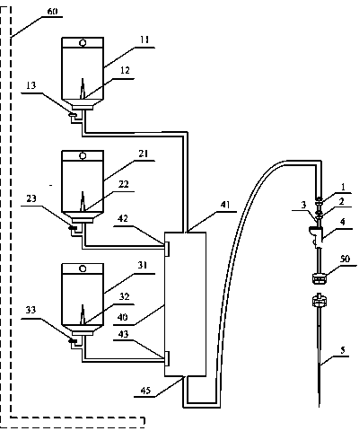 Disposable passive intravenous infusion apparatus with multi-bag continuous injection pause function