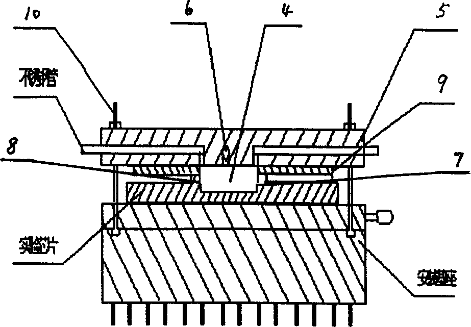 Sensor of chip contaonong microelectrode array