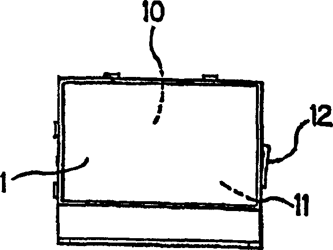 Pressure contact connector of cell phone and connection structure of the connector