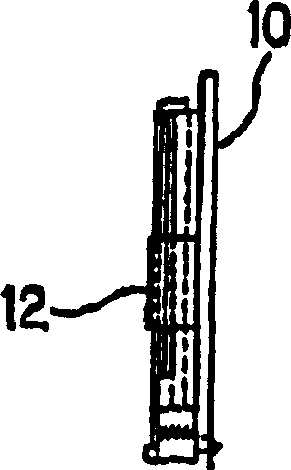 Pressure contact connector of cell phone and connection structure of the connector