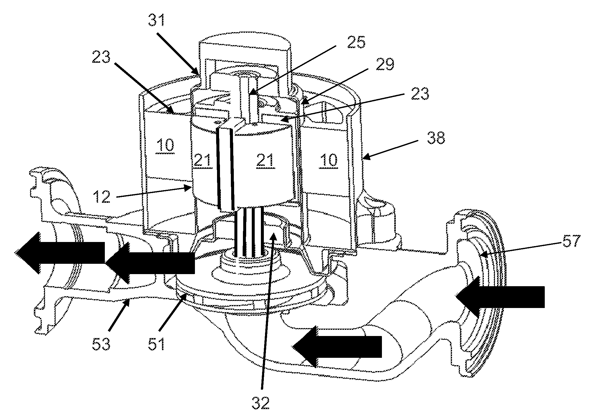 Brushless DC motor with permanent magnet rotor