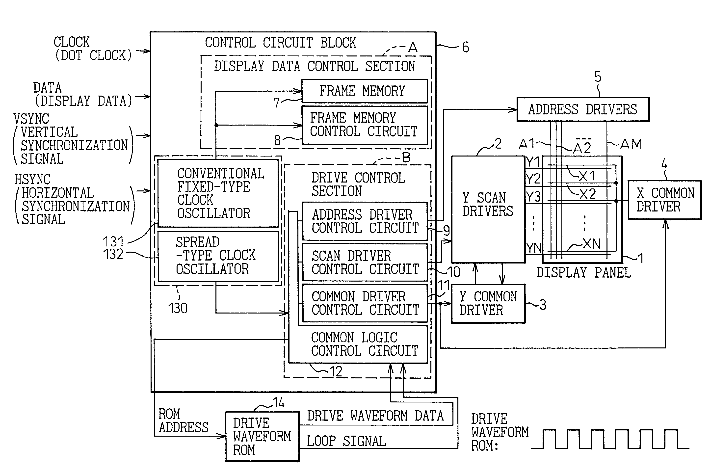 Display apparatus with reduced noise emission and driving method for display apparatus