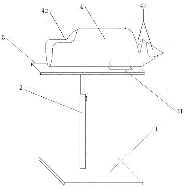 Laboratory mouse fixing device