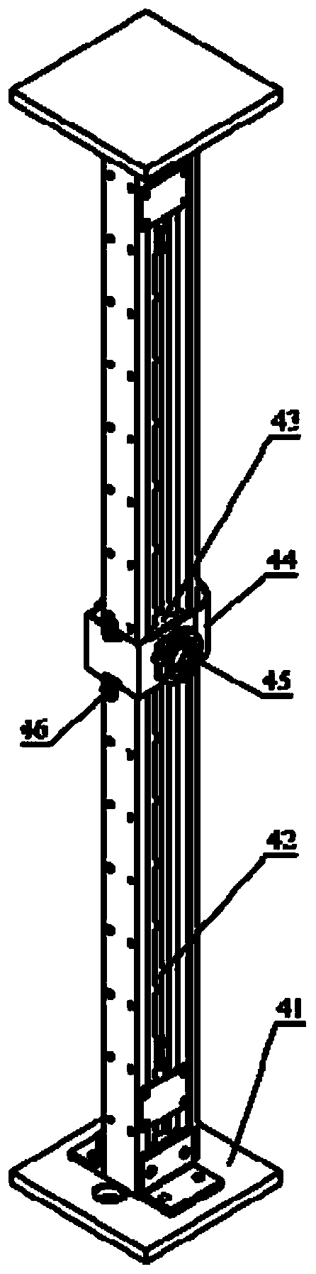 Elastic gust response wind tunnel test device