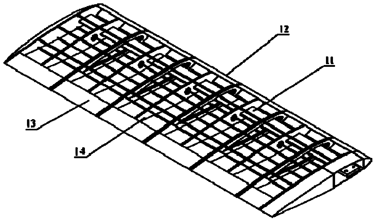 Elastic gust response wind tunnel test device