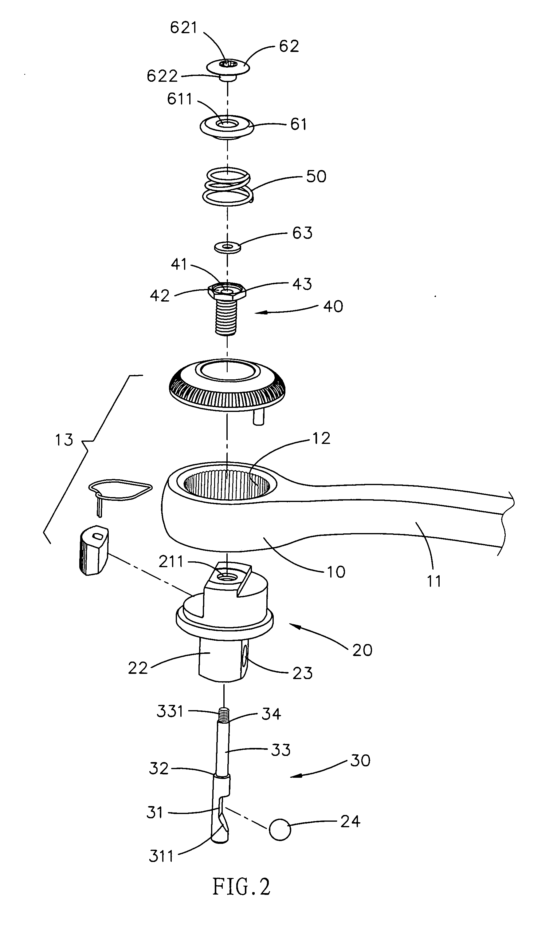 Ratchet wrench that can release socket rapidly