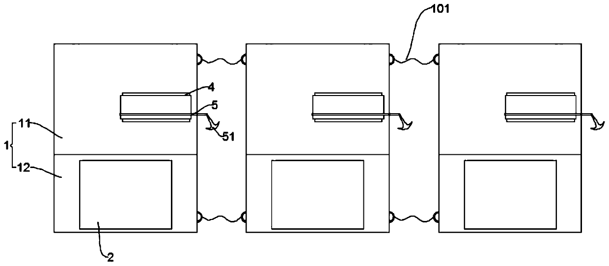 Sea ice refloating device capable of pushing sea ice by using sea currents