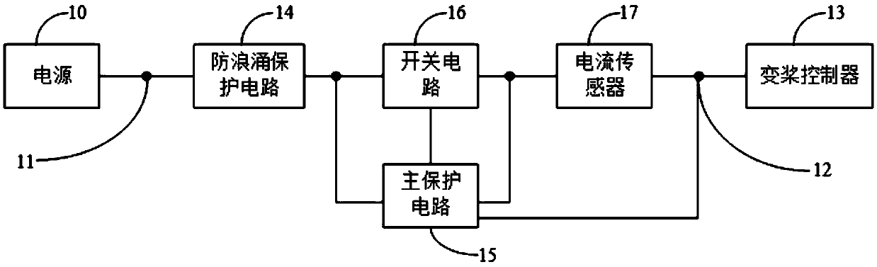 Protection circuit and variable pitch system