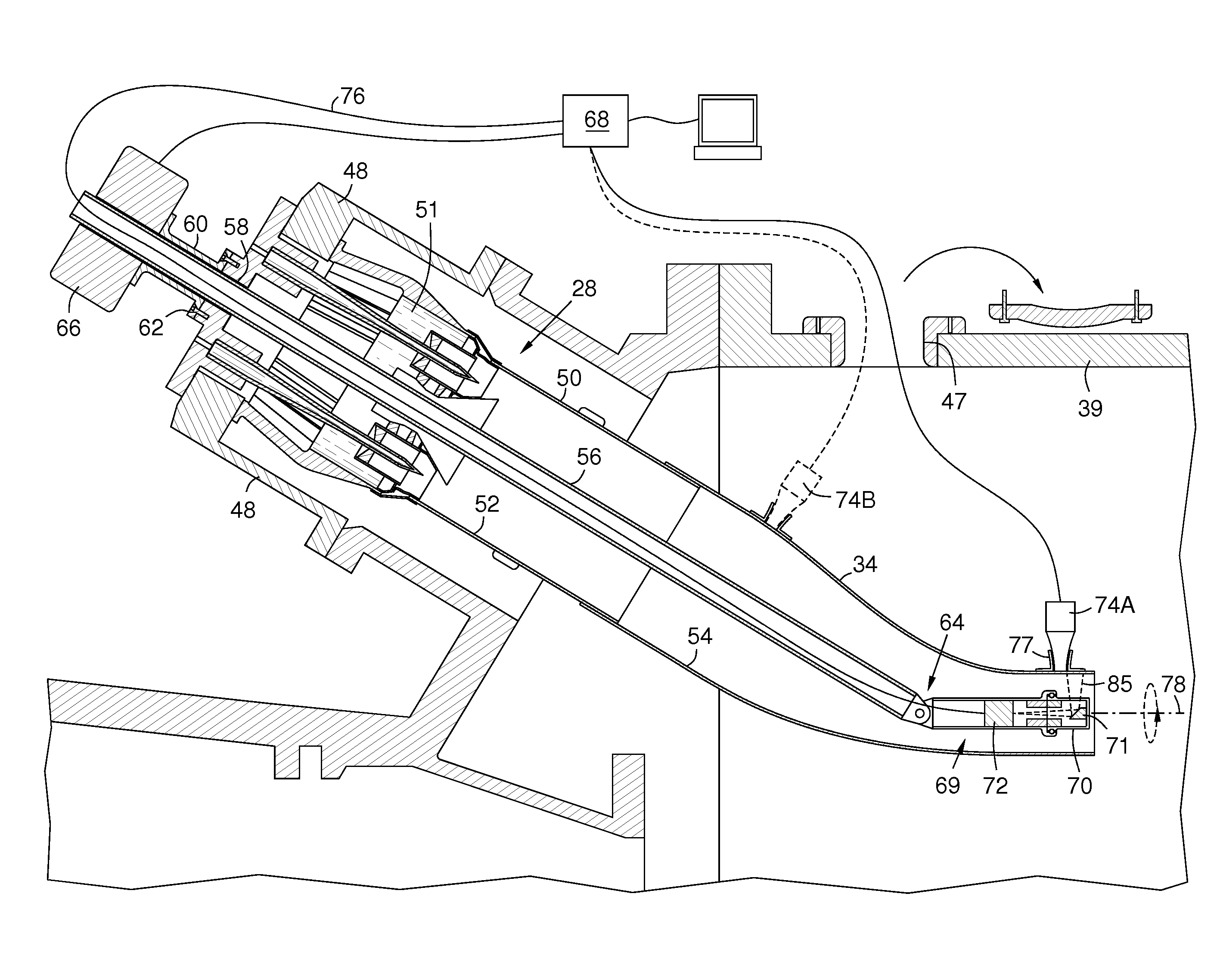 In-situ inspection of power generating machinery