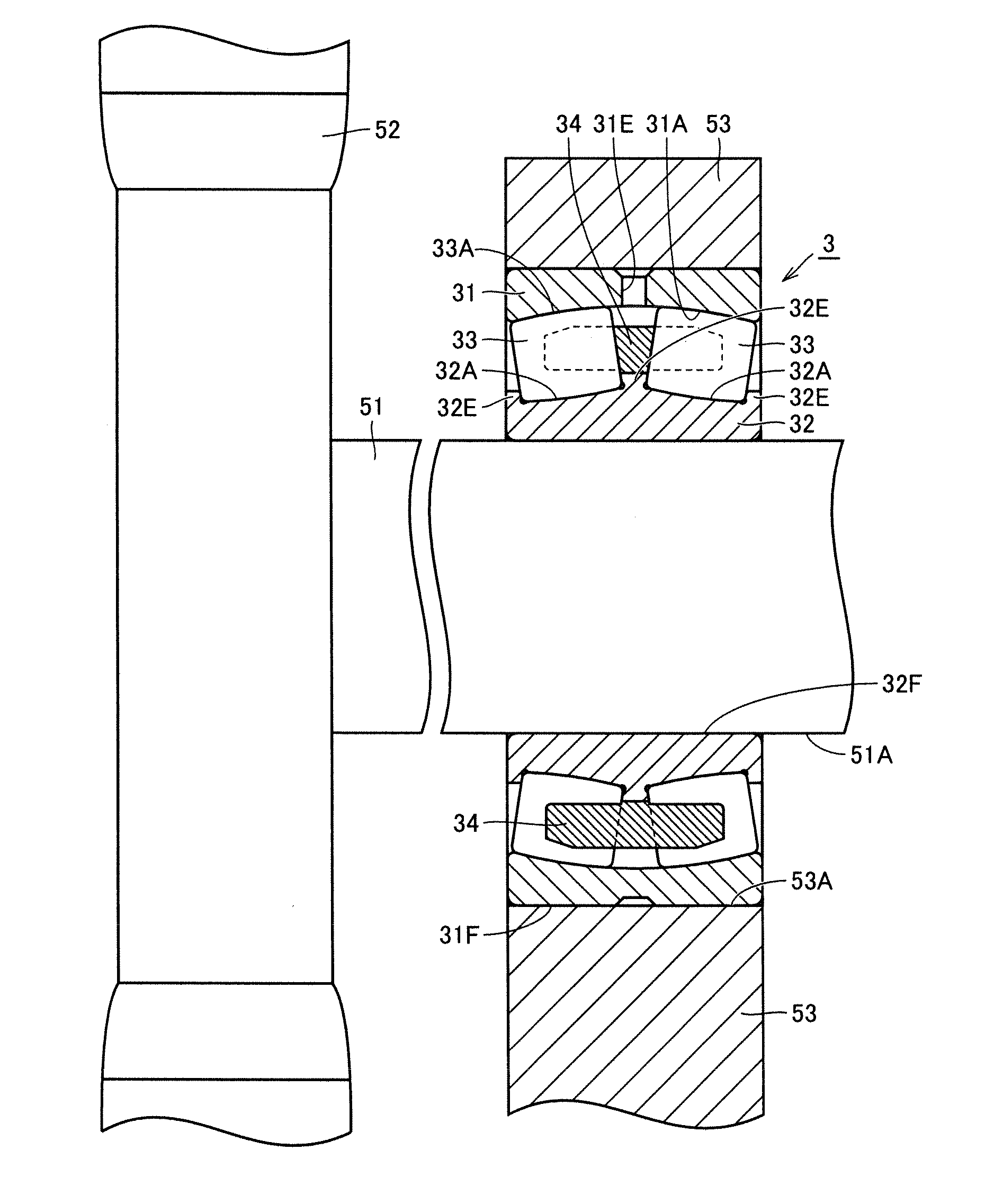 Method for heat-treating a ring-shaped member, method for producing a ring-shaped member, ring-shaped member, bearing ring, rolling bearing, and method for producing a bearing ring