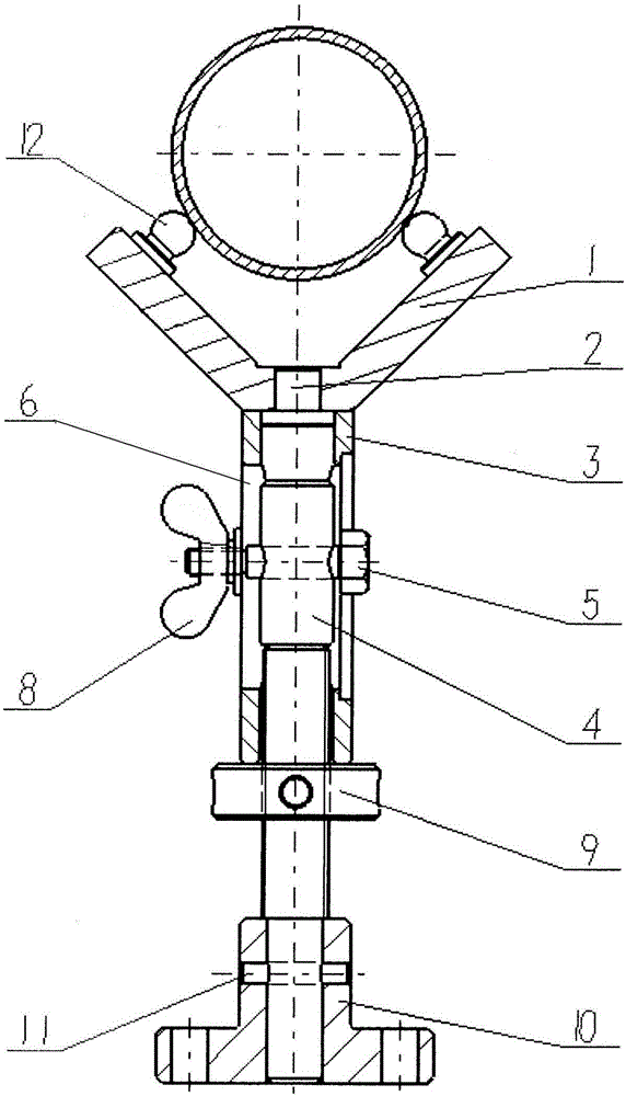 Round tube positioning mechanism and method