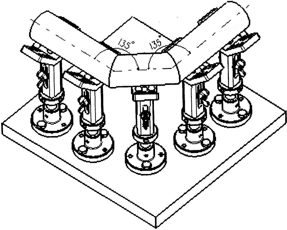 Round tube positioning mechanism and method