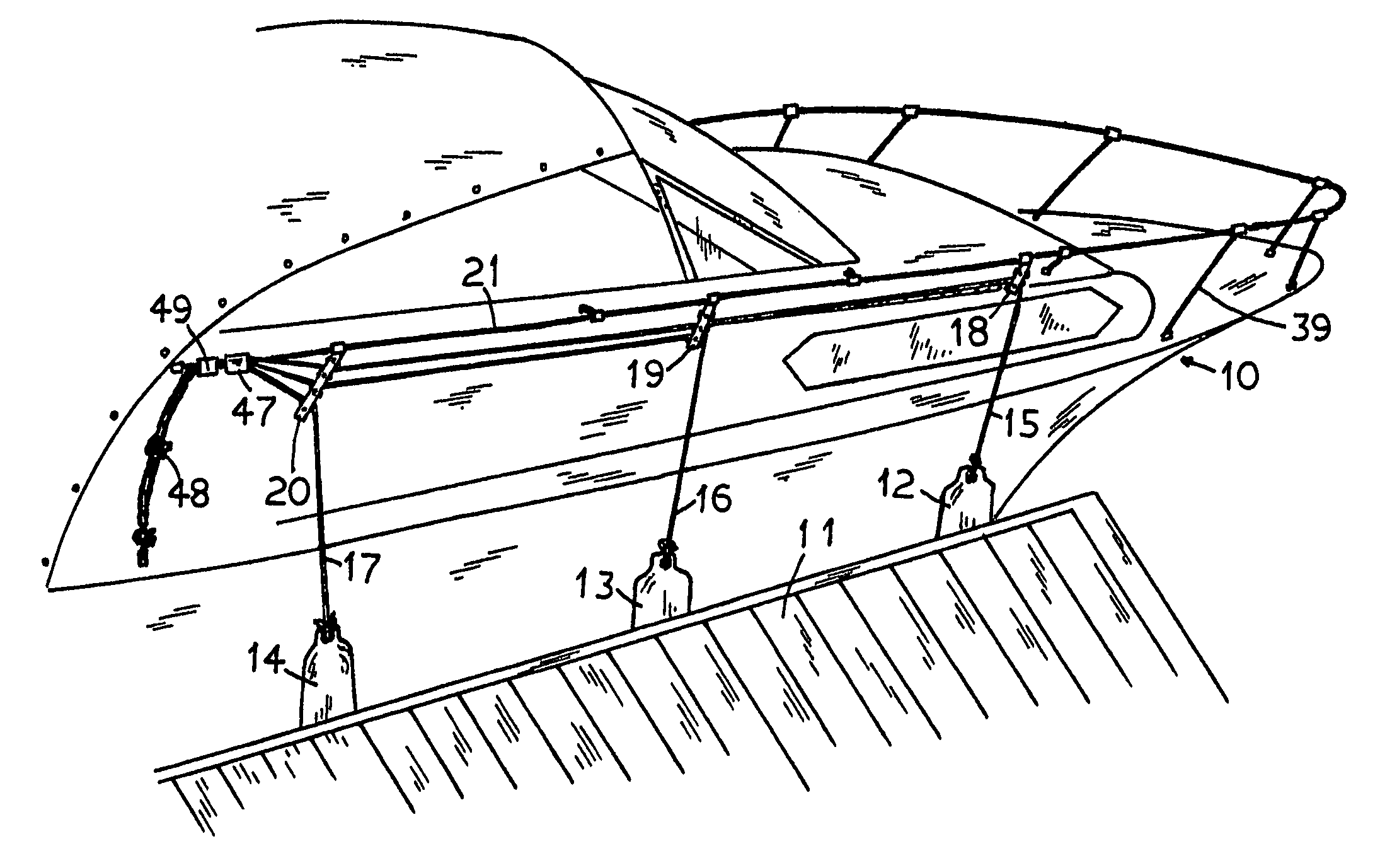 Adjustable boat fenders system