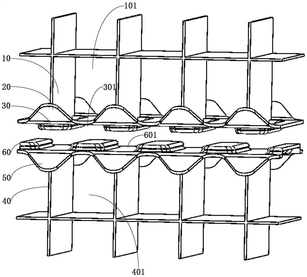 Fuel assembly positioning grillwork, fuel assembly and reactor core