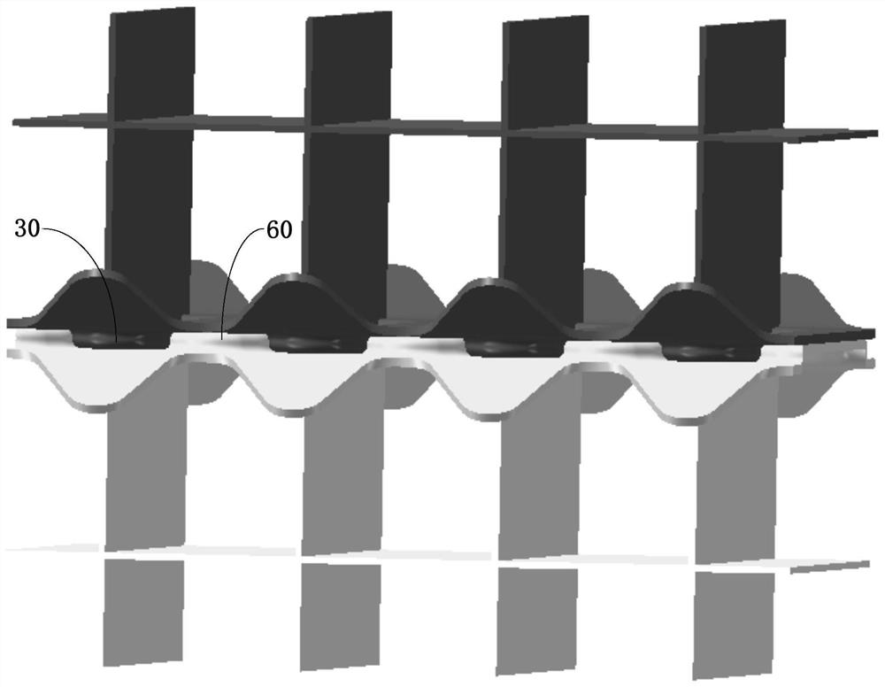 Fuel assembly positioning grillwork, fuel assembly and reactor core