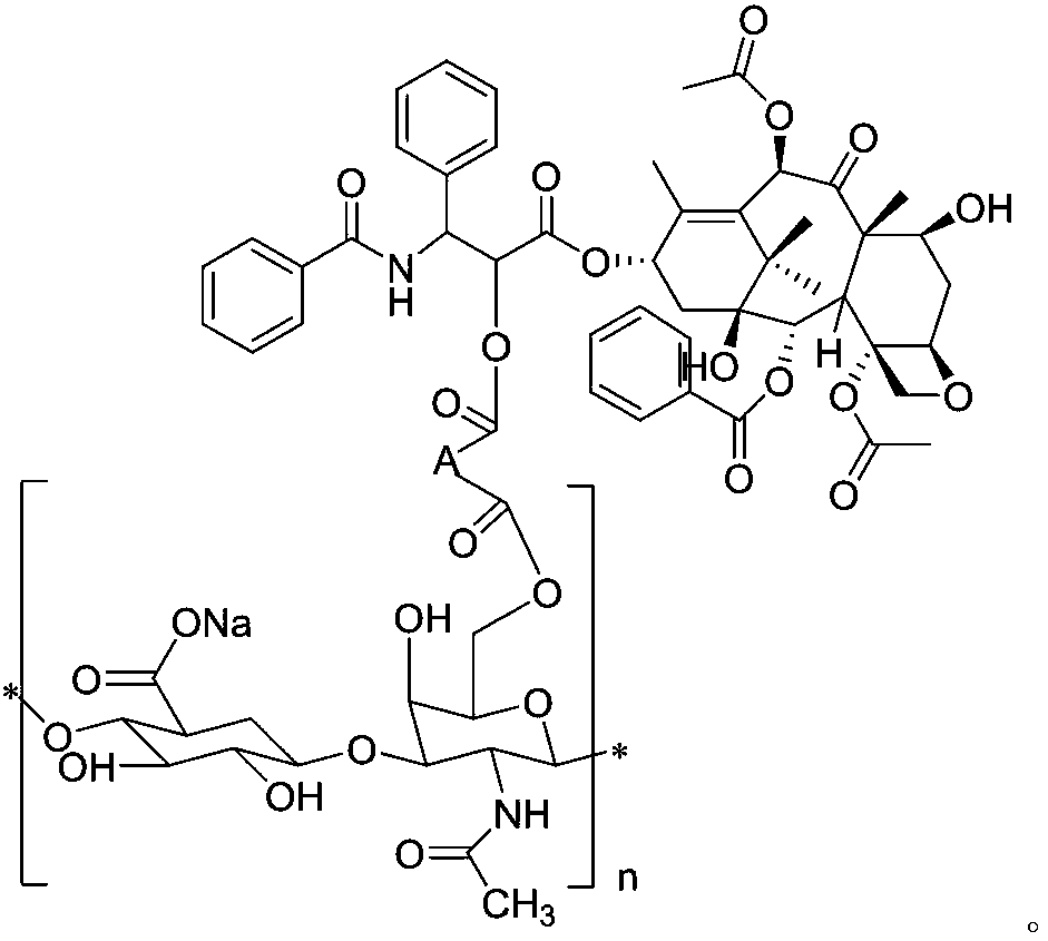 Preparation method of water-soluble paclitaxel anticancer drug