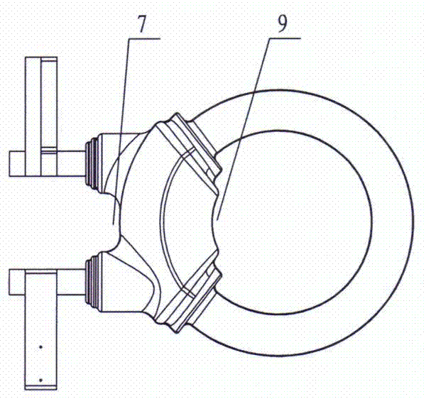 Fixture for zinc-spraying of circular coil