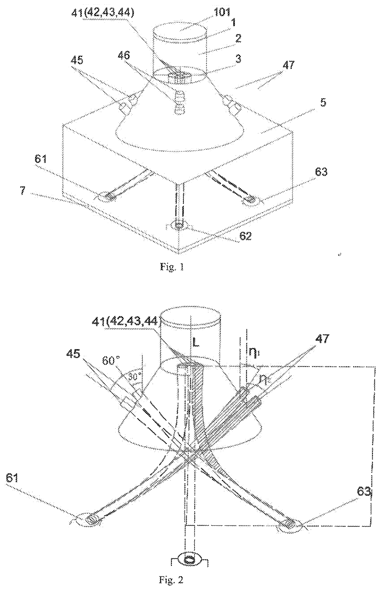 Solar tracking sensor based on fiber light guidance