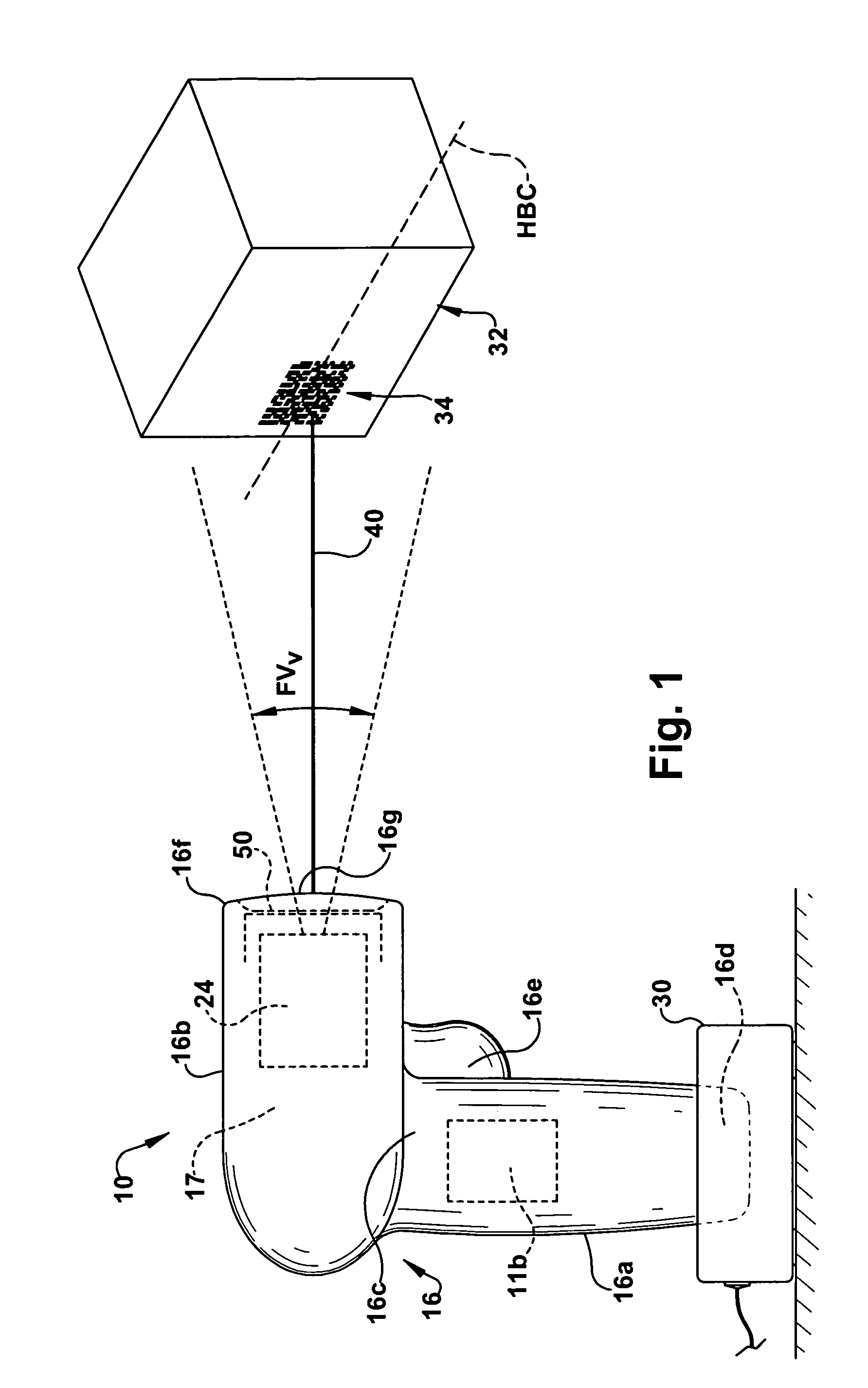 Imaging-based bar code reader with rotated photosensor array