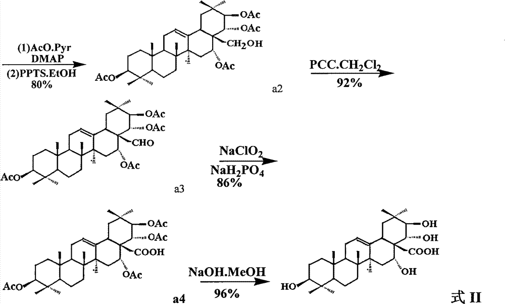 Theasapogenol derivative with anti-HIV (Human Immunodeficiency Virus) activity, preparation method and application thereof