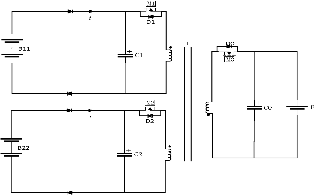 Multiple-mode high-efficiency energy equalizer for lithium ion battery system and control method thereof