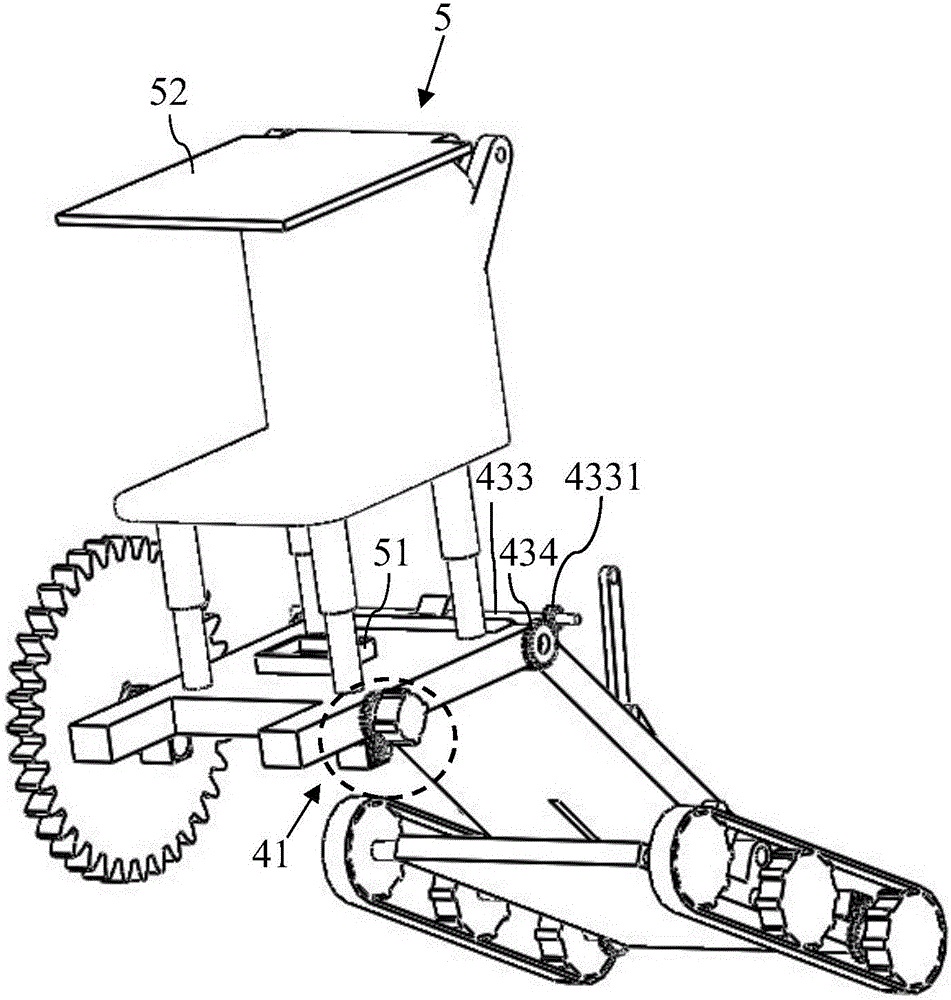 A barrier-free electric wheelchair