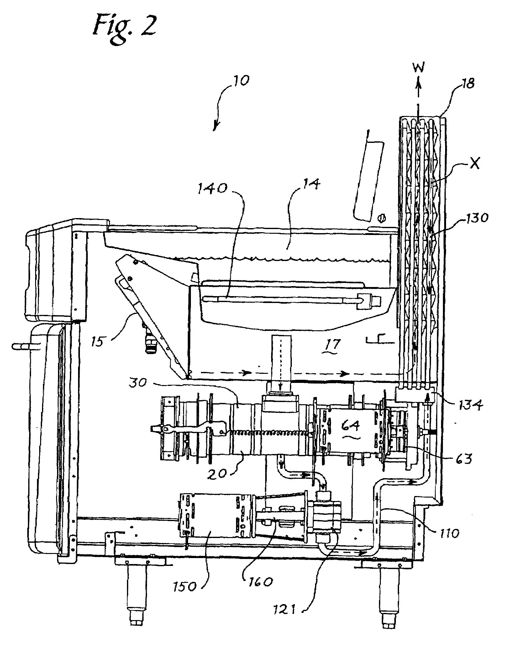 Continuously operating filtering apparatus