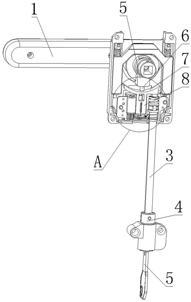 Separation and reunion type intelligent lock