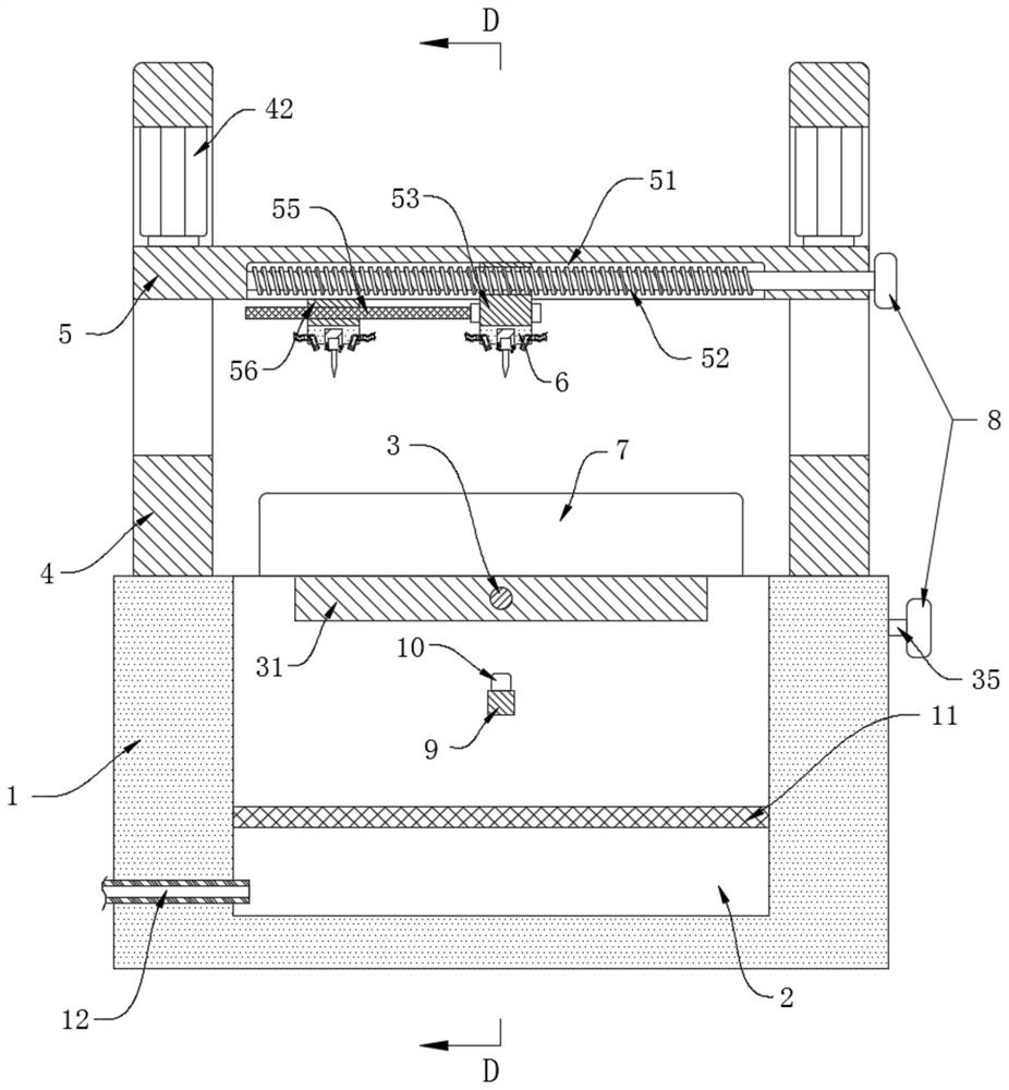 Double-inclined-hole machining device for numerical control machining center