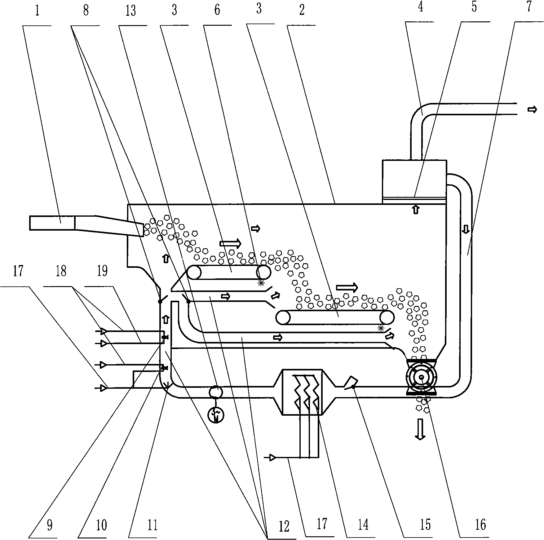 Moisture regaining method and apparatus for tobacco, Chinese herbal medicine and its products