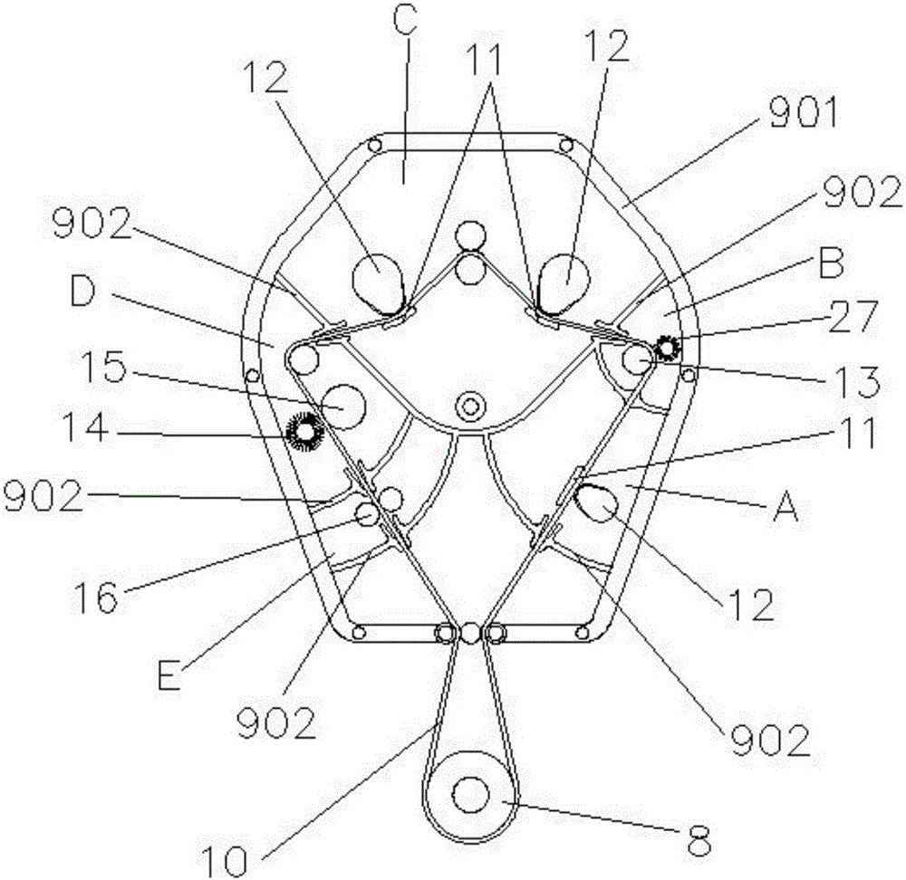 Adsorption-type crawler wall-climbing robot cleaner