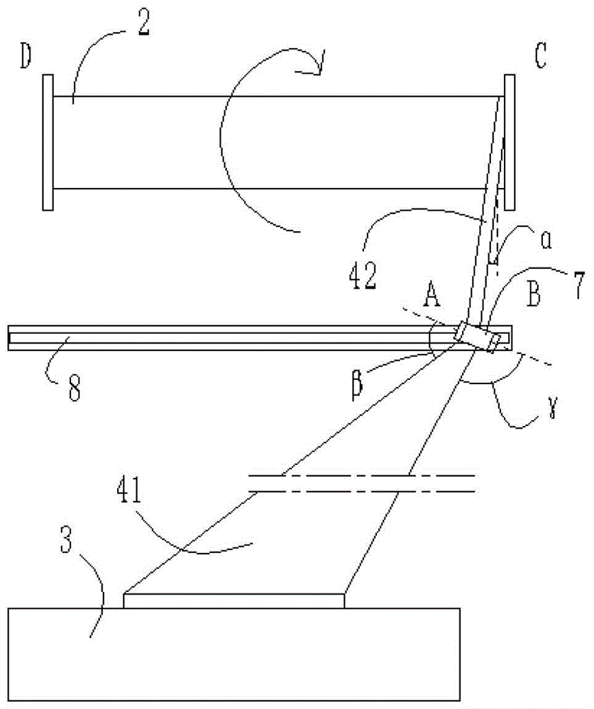 A leftover material winding device realizing parallel winding