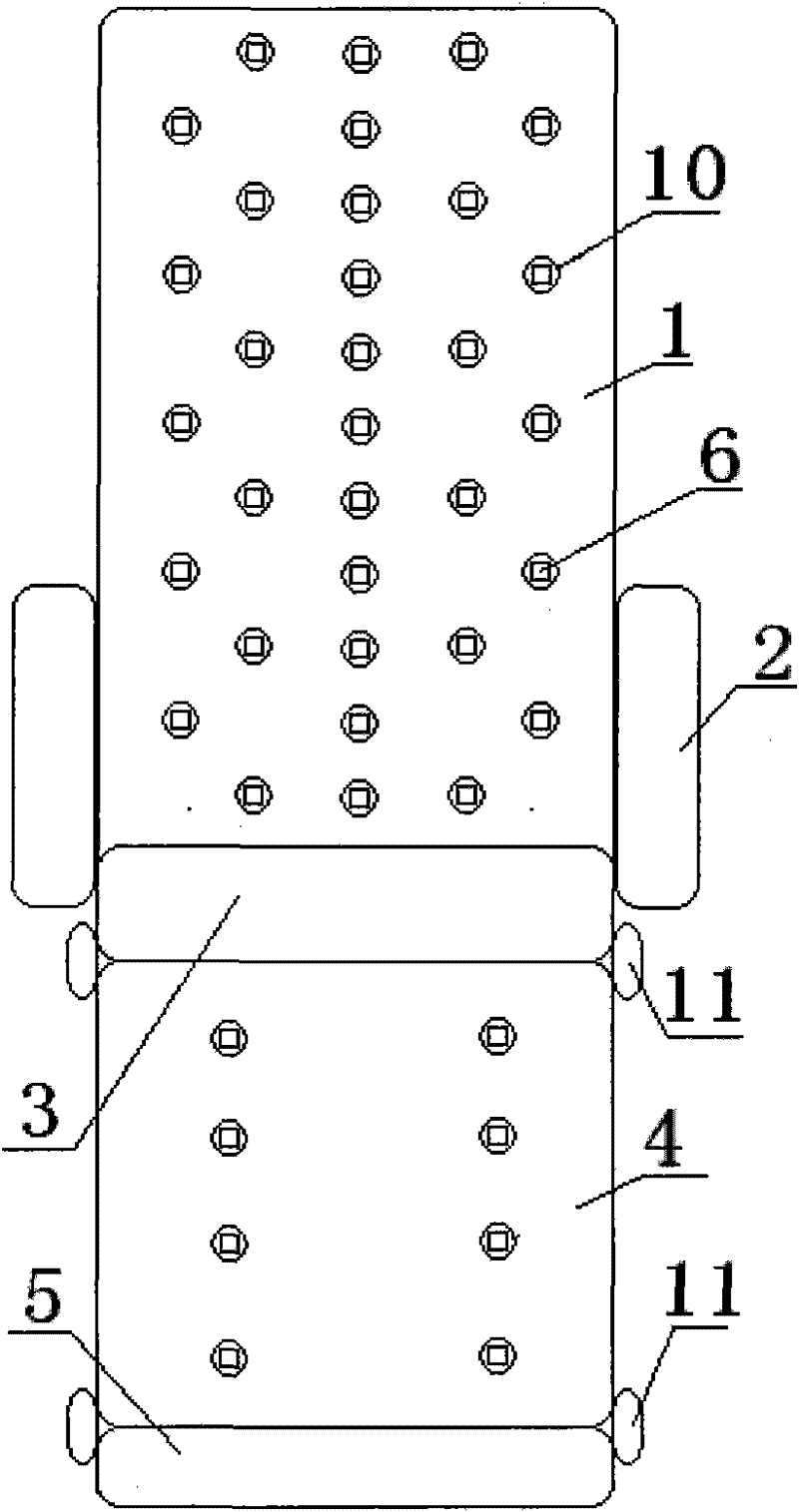 Household and hospital multiple-point strong-effect multiple-drug electrothermal moxibustion treatment dual-purpose device capable suitable for sitting and lying