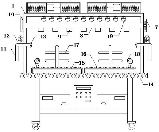 Seedling raising equipment with detection function for grapes