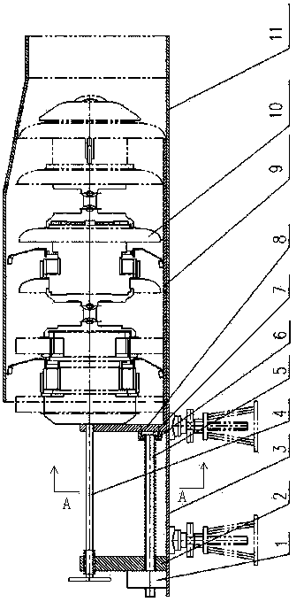 Feeding and propelling device for pipe internal leakage flux detector