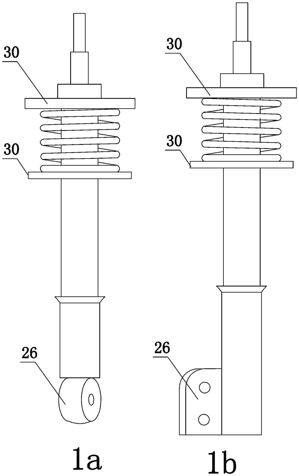 Automotive shock absorber set correction device