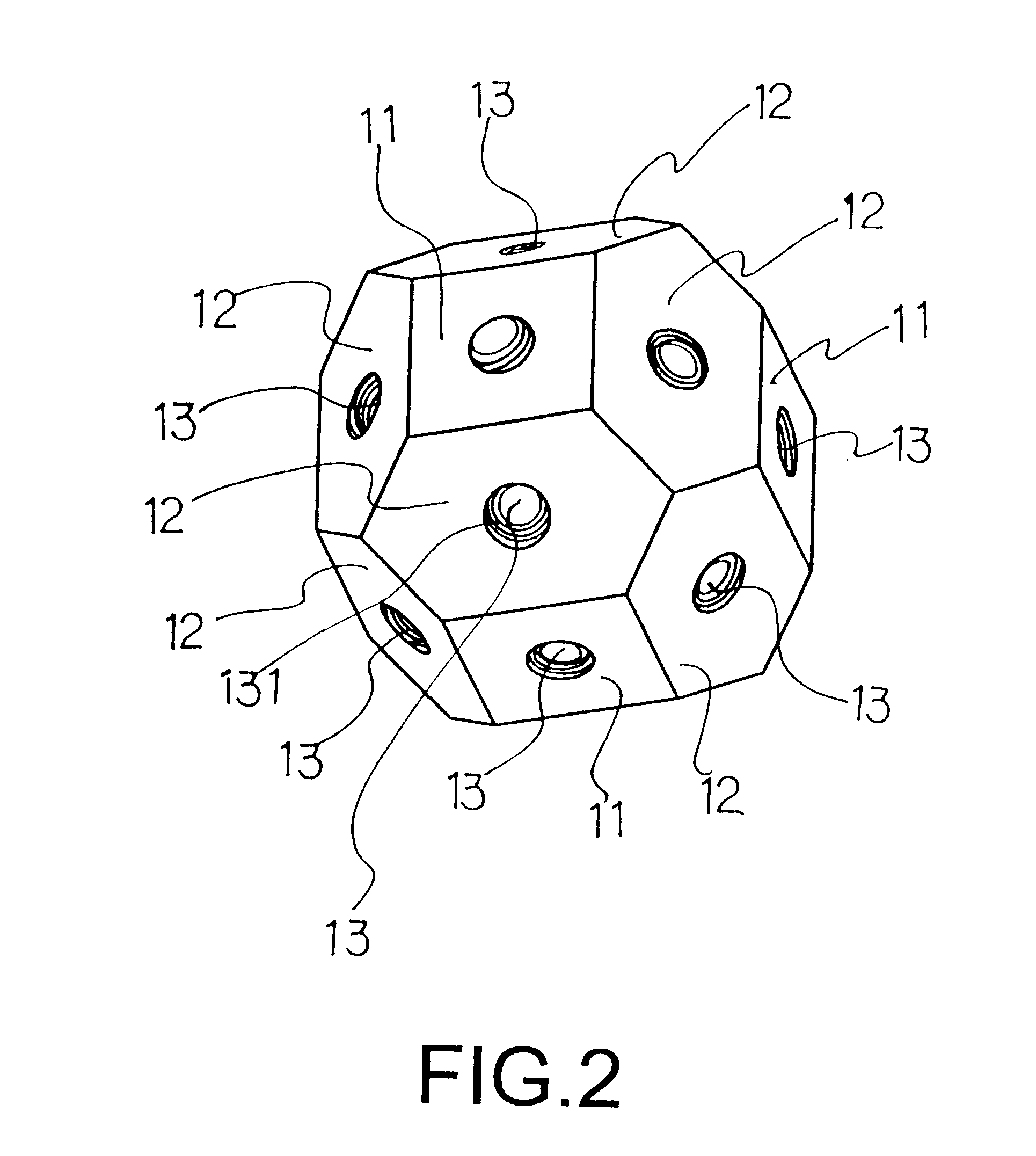 Spherical connector and supporting rod assembly