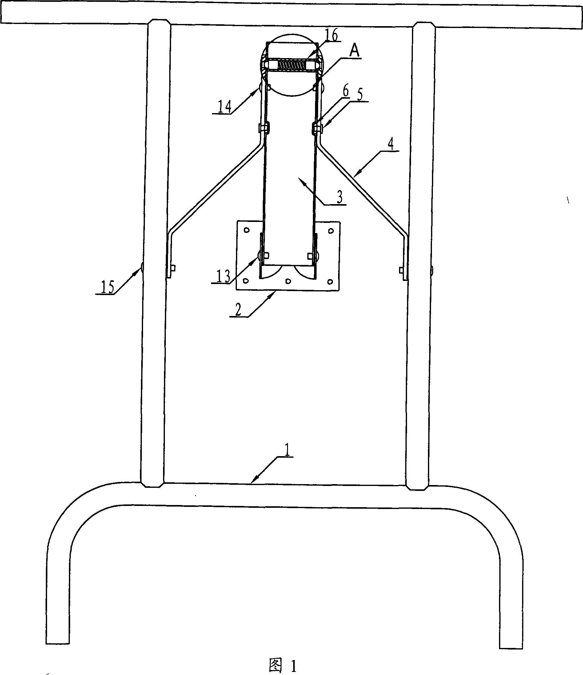 Folding table leg