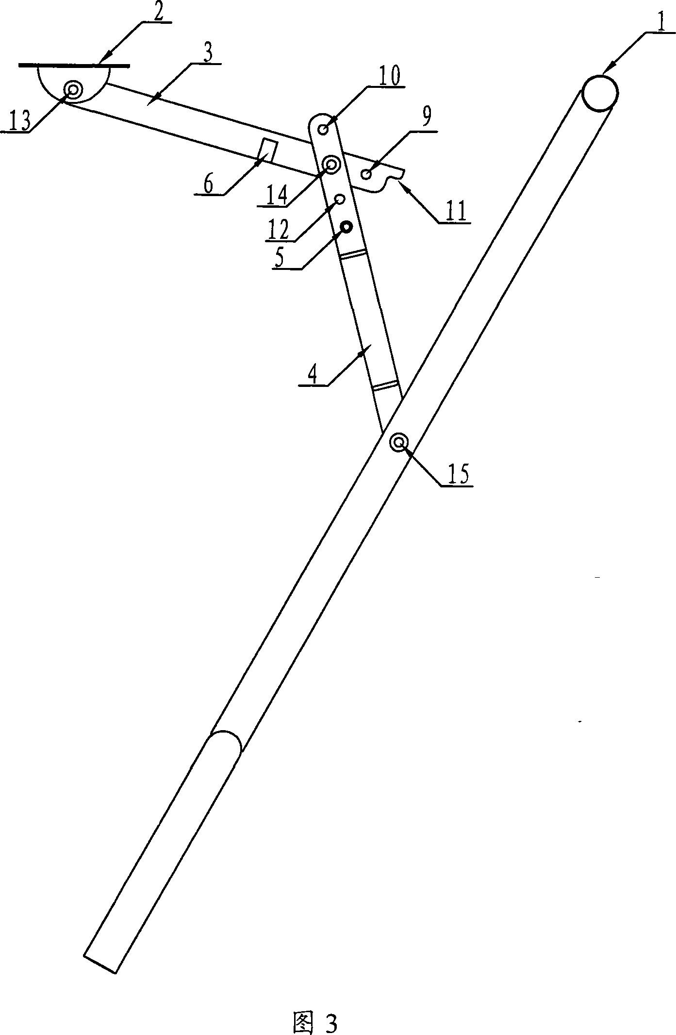 Folding table leg