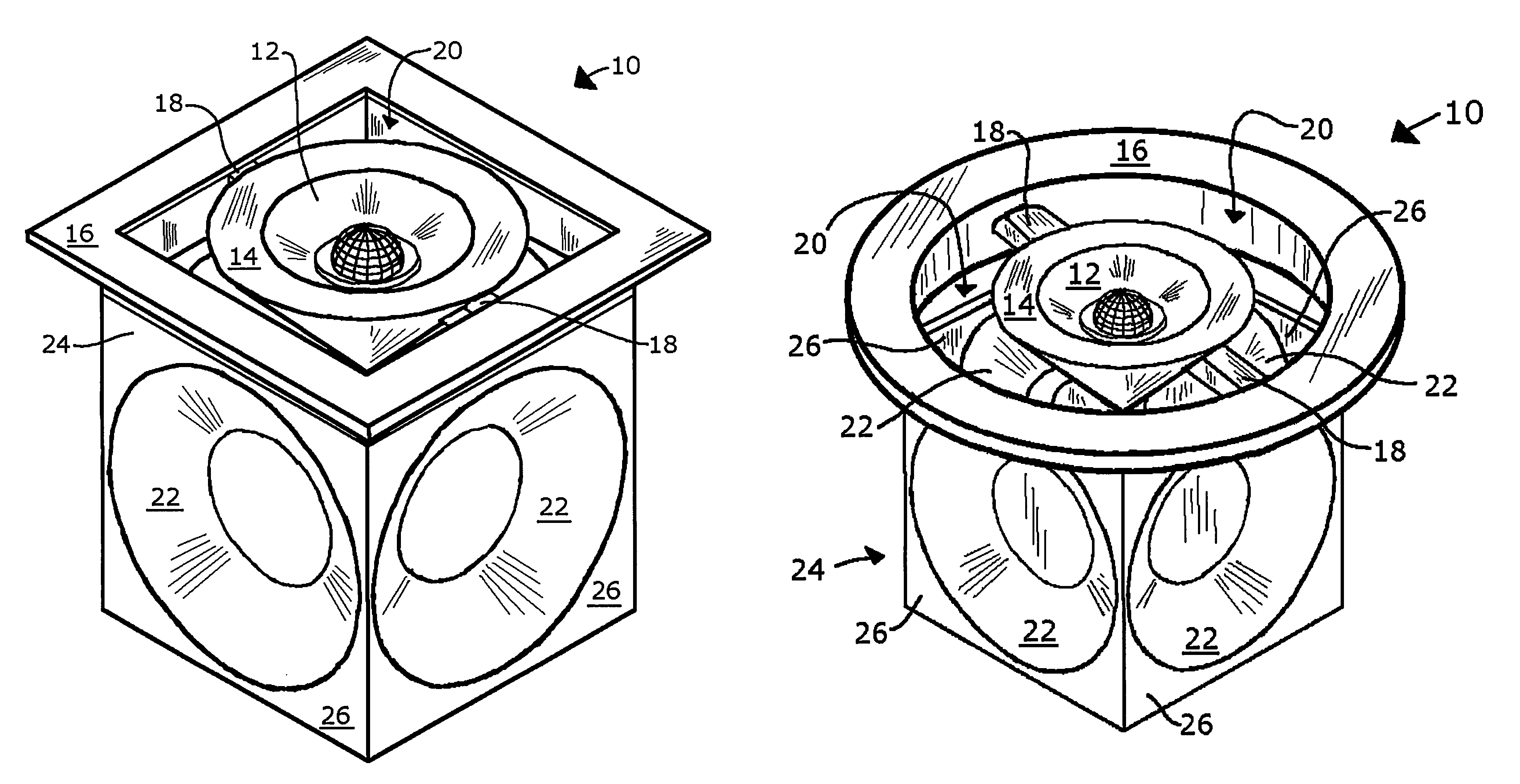 Anti-vibration in-ceiling speaker system