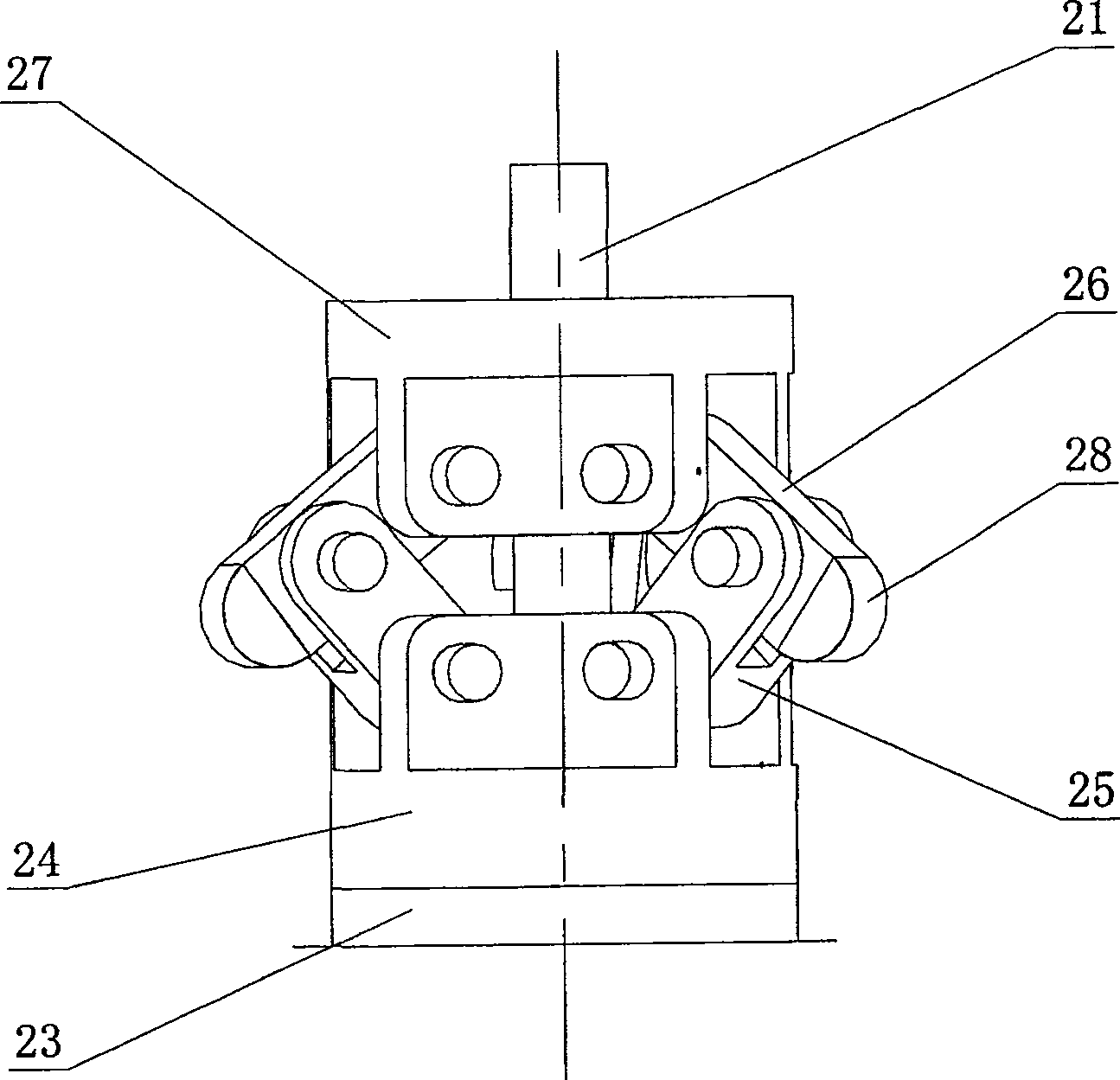 Crawling type micro pipeline robot